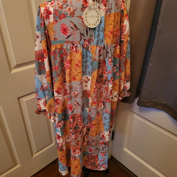 Umgee Dress Floral Pattern Size 2X - Picture 7 of 16